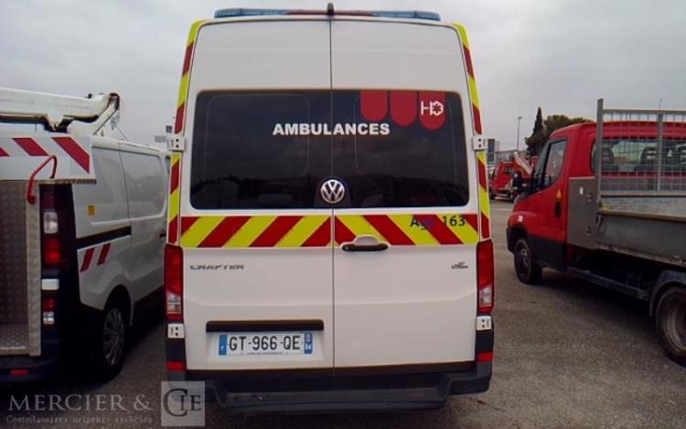 VOLKSWAGEN CRAFTER VAN 3T5 TDI 177CV AMBULANCE BLANC GT-966-QE
