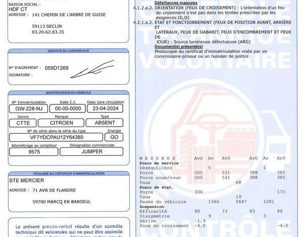 CITROEN JUMPER BLANC GW-228-NJ