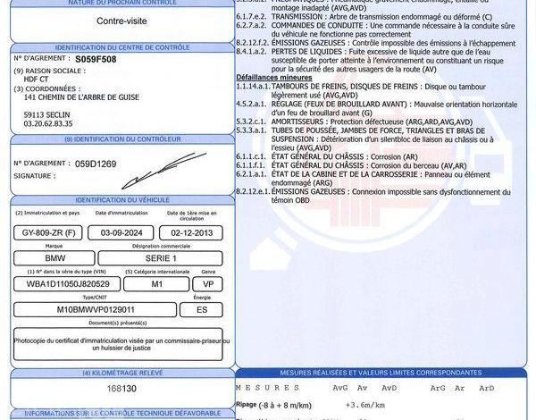 BMW SERIE 1 1,6 116 I 135 LOUNGE BLANC GY-809-ZR