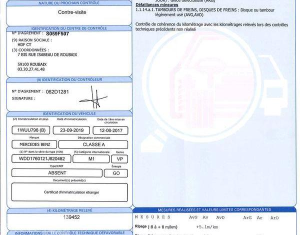 MERCEDES CLASSE A 180D 110ch INTUITION BVA GRIS 1WUU796
