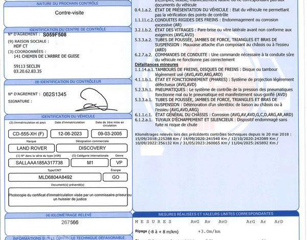 LAND ROVER DISCOVERY 2,7 TD V6 190 S 4WD VERT CD-555-XH