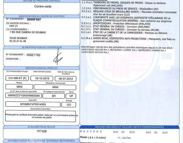 MINI COUNTRYMAN 2.0 SD 145 COOPER ALL4 NOIR CH-346-KT