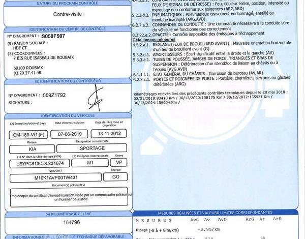 KIA SPORTAGE 2,0 CRDI 136 PREMIUM 4X4  AWD BLANC CM-189-VG