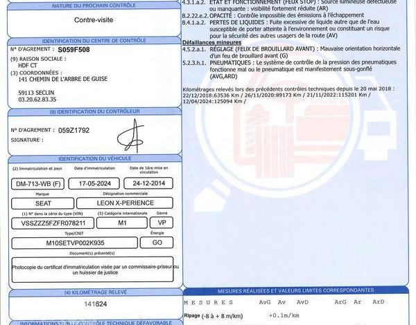 SEAT LEON SW 2,0 TDI 184CH DSG X-PERIENCE BLANC DM-713-WB