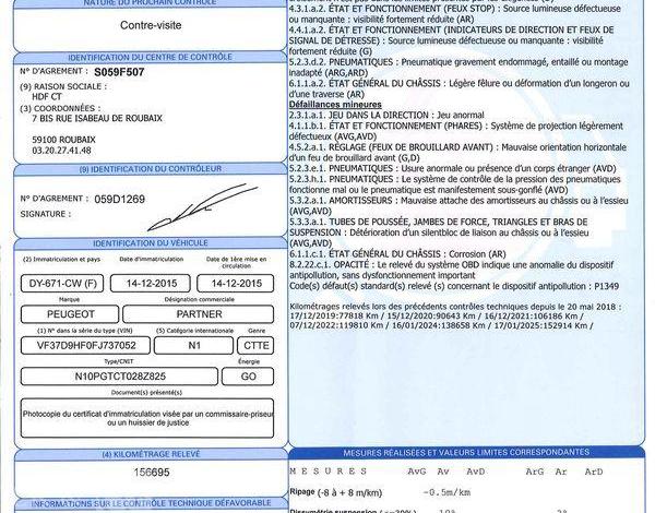 PEUGEOT PARTNER HDI BLEU DY-671-CW