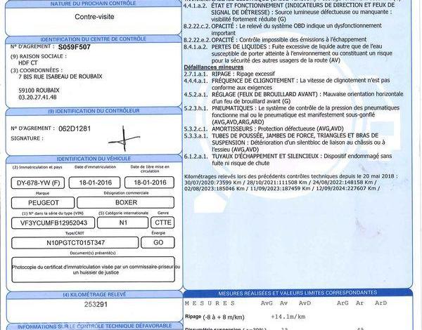 PEUGEOT BOXER HDI BLEU DY-678-YW