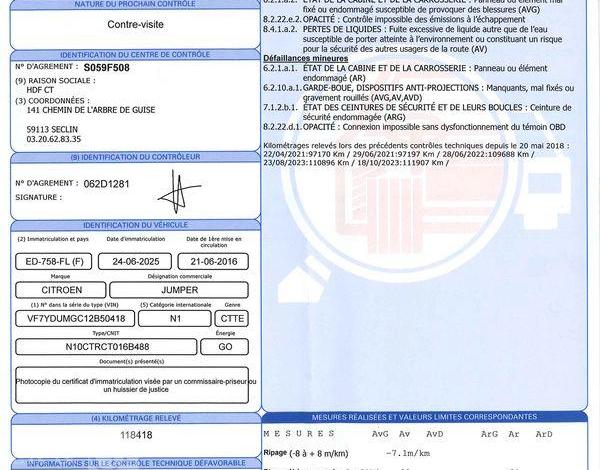 CITROEN JUMPER PLATEAU 2,2 HDI 150CH BLANC ED-758-FL