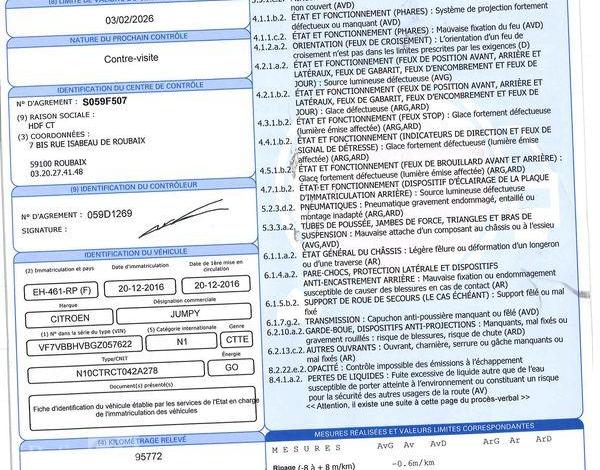 CITROEN JUMPY M BLUEHDI 95 BLANC EH-461-RP