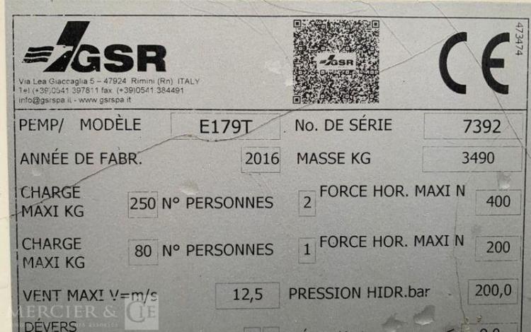 NISSAN CABSTAR AVEC NACELLE GSR E179T – 11 M – DIESEL 142419 KMS – ANNEE 2017  EJ-752-YM