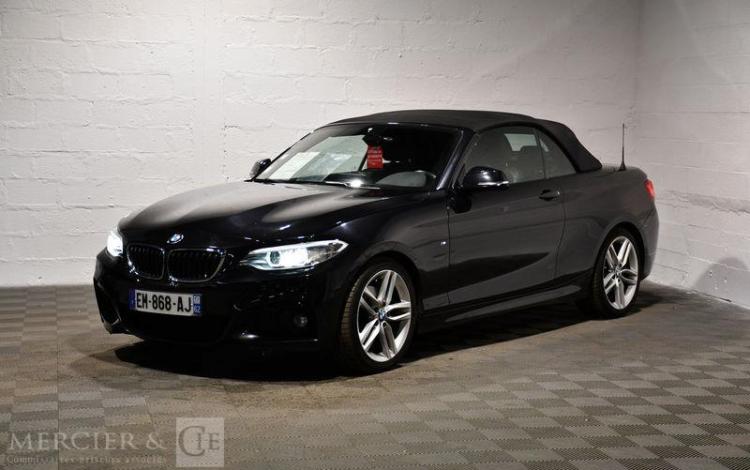 BMW SERIE 2 CABRIOLET 2,0 220 D 190 SPORT M-SPORT BVA NOIR EM-868-AJ