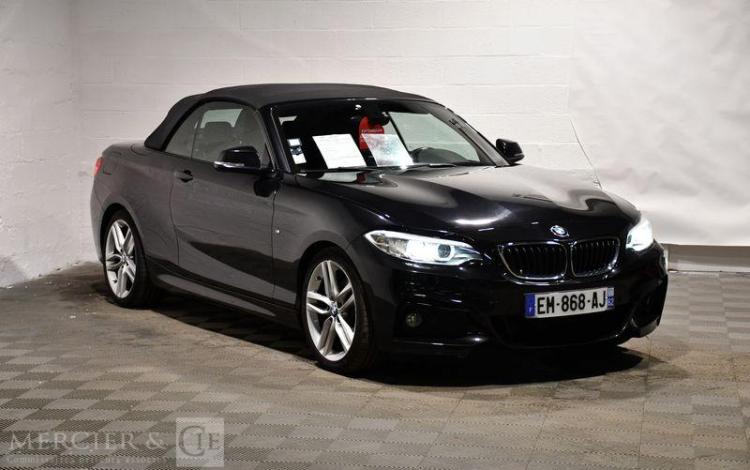 BMW SERIE 2 CABRIOLET 2,0 220 D 190 SPORT M-SPORT BVA NOIR EM-868-AJ
