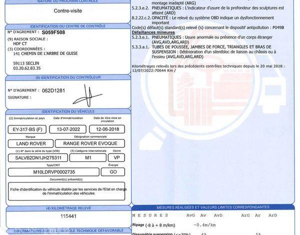 LAND ROVER EVOQUE 2.0 ED4 150 SE 2WD BLANC EY-317-BS