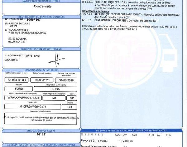 FORD KUGA 2.0 TDCI 150CH TITANIUM 4X2 S&S MARRON FA-938-BZ