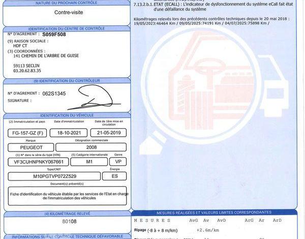 PEUGEOT 2008 1.2 PURETECH 110ch CROSSWAY EAT6 NOIR FG-157-GZ