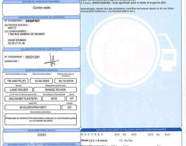 LAND ROVER RANGE ROVER P400E PHEV LWB AUTOBIOGRAPHY BLEU FK-439-PQ