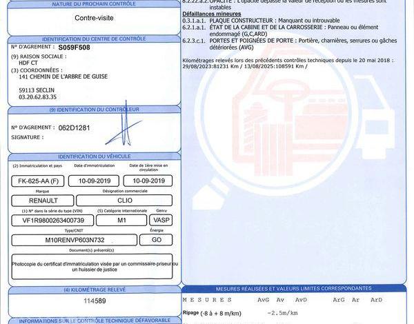 RENAULT CLIO SOCIETE 1.5 DCI 75 ENERGY BUSINESS REVERSIBLE BLANC FK-625-AA