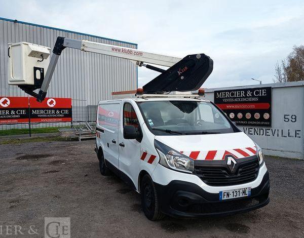 RENAULT TRAFIC 1,6DCI 120CV AVEC NACELLE KLUBB/K21 – 9M – 1138 HEURES  – ANNEE 2020 BLANC FN-131-ML