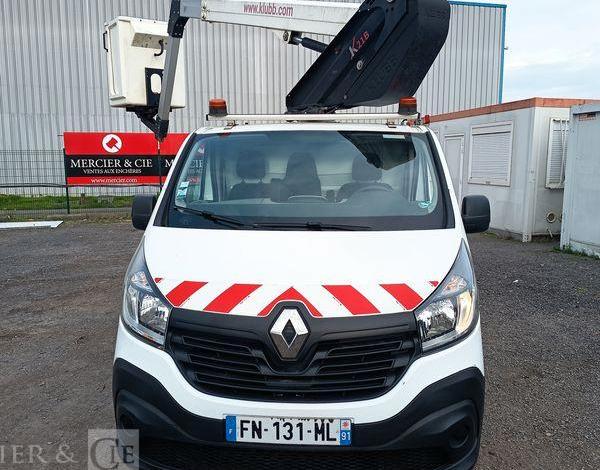 RENAULT TRAFIC 1,6DCI 120CV AVEC NACELLE KLUBB/K21 – 9M – 1138 HEURES  – ANNEE 2020 BLANC FN-131-ML