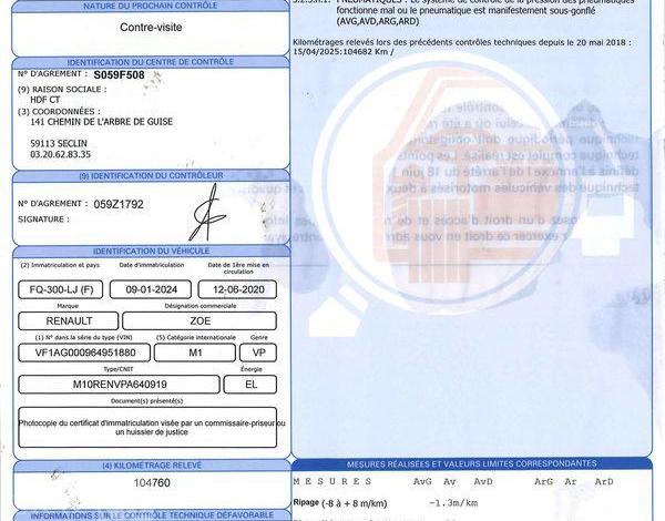 RENAULT ZOE R110 40KWH ACHAT-INTEGRAL CHARGE-NORMALE INTENS  FQ-300-LJ