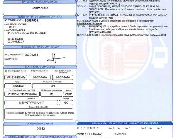 PEUGEOT 208 AFFAIRE 5P PREMIUM BLUE HDI BLANC FR-838-EE