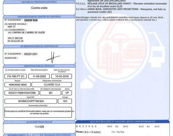 MERCEDES CLA SHOOTING BREAK CDI 200 NOIR FS-796-PT