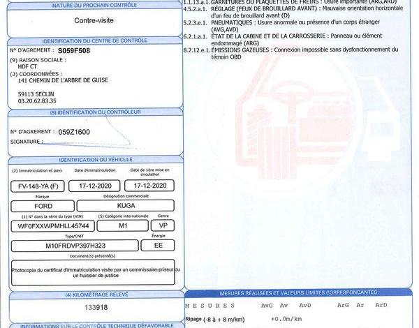 FORD KUGA 2.5 DURATEC 225ch PHEV VIGNALE POWERSHIFT BLANC FV-148-YA