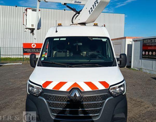 RENAULT MASTER L2H2 AVEC NACELLE FRANCE ELEVATEUR 121F – 10 M – 594 HEURES – ANNEE 2020 BLANC FV-199-MJ