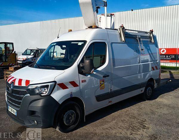 RENAULT MASTER L2H2 AVEC NACELLE FRANCE ELEVATEUR 121F – 10 M – 594 HEURES – ANNEE 2020 BLANC FV-199-MJ