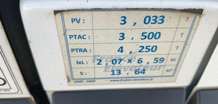 RENAULT MASTER L2H2 AVEC NACELLE FRANCE ELEVATEUR 121F – 10 M – 594 HEURES – ANNEE 2020 BLANC FV-199-MJ