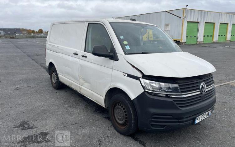 VOLKSWAGEN TRANSPORTER T6 L1H1 2.0 TDI 110 BLANC FV-673-HN