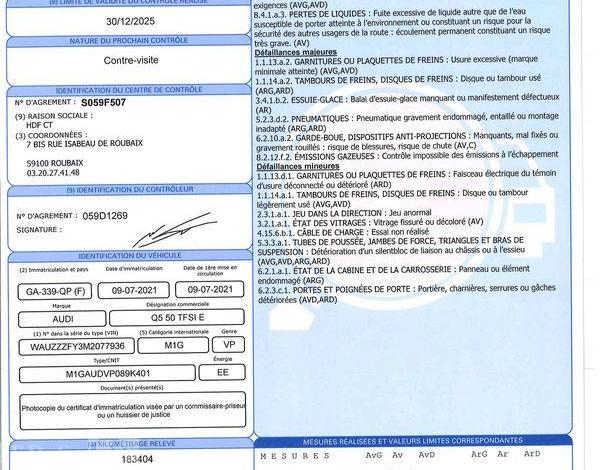 AUDI Q5 50 TFSIe 300ch PHEV S LINE QUATTRO S-TRONIC GRIS GA-339-QP