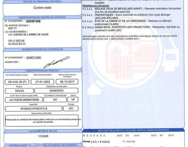 DACIA SANDERO STEPWAY 1.5 DCI 90CH EASY-R BVA BLANC GE-915-JB