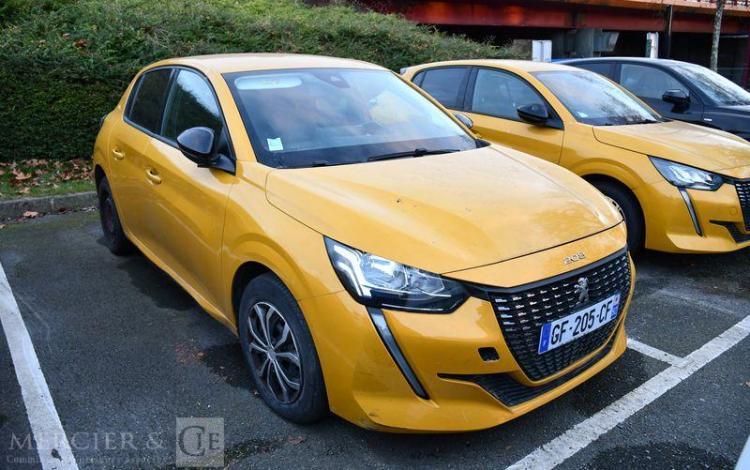 PEUGEOT 208 A,E ALLURE BLUEHDI vente à pro car depedalage obligatoire JAUNE GF-205-CF
