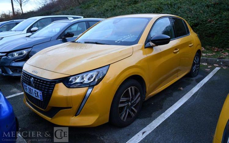PEUGEOT 208 A,E ALLURE 1,5 BLUEHDI 100 S&S vente à pro uniquement depedalage obligatoire JAUNE GF-261-EK