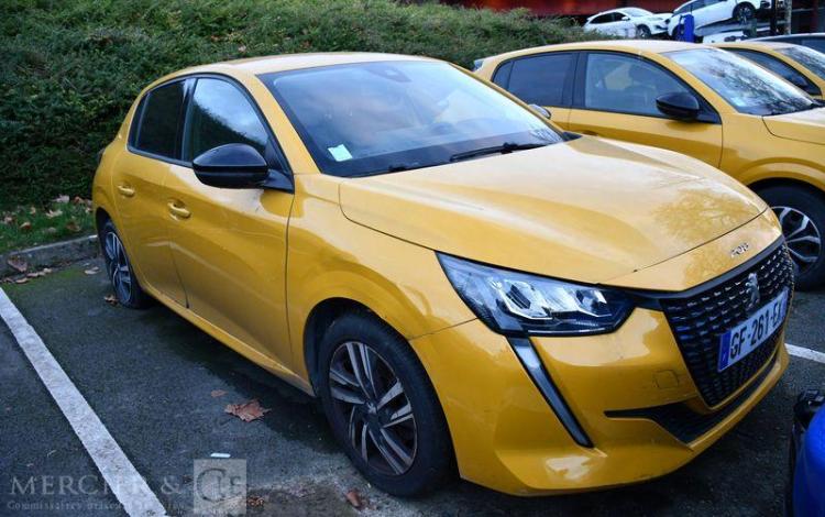 PEUGEOT 208 A,E ALLURE 1,5 BLUEHDI 100 S&S vente à pro uniquement depedalage obligatoire JAUNE GF-261-EK