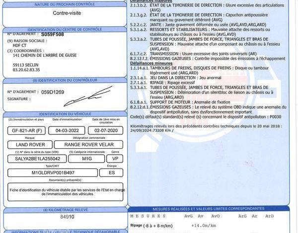 LAND ROVER VELAR 5.0 P550 SVAUTOBIOGRAPHY DYNAMIC EDITION 4WD BVA NOIR GF-821-AR