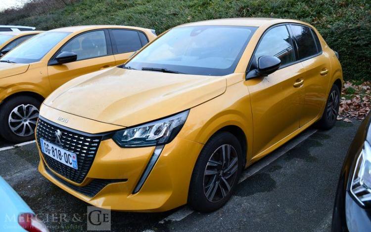 PEUGEOT 208 A,E ALLURE BLUEHDI vente à pro car obligation depedalage JAUNE GG-818-QC