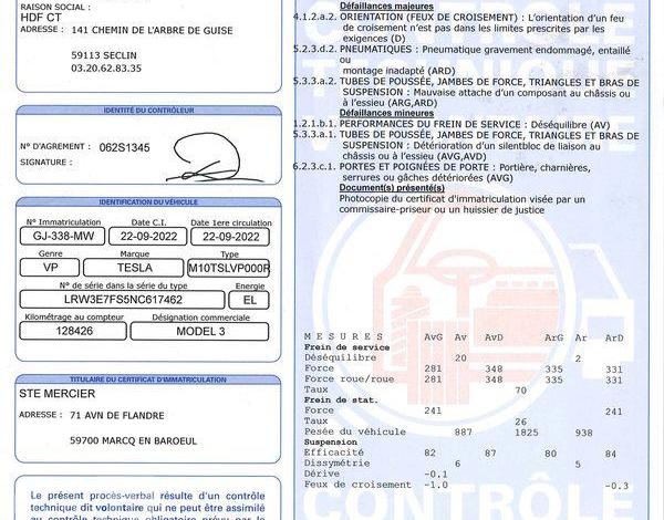TESLA MODEL 3 PROPULSION GRIS GJ-338-MW