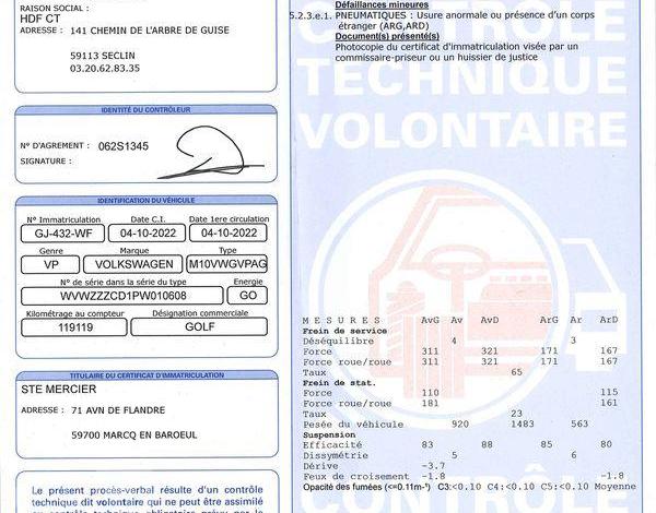 VOLKSWAGEN GOLF 8 GRIS GJ-432-WF