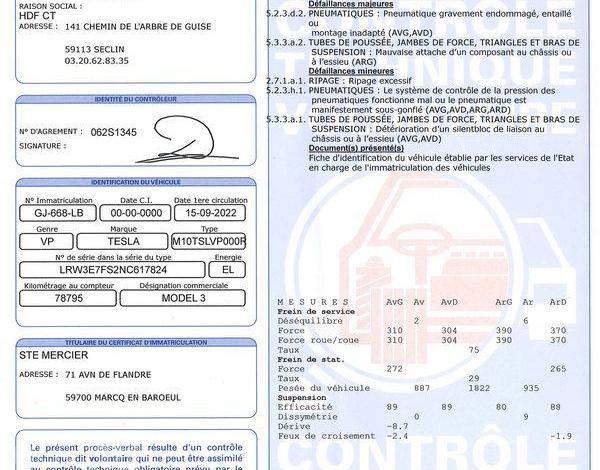 TESLA MODEL 3 BLANC GJ-668-LB