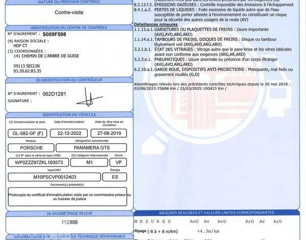 PORSCHE PANAMERA TURBO V8 4,0 460CH PDK GTS SPORT TURISMO NOIR GL-582-GF