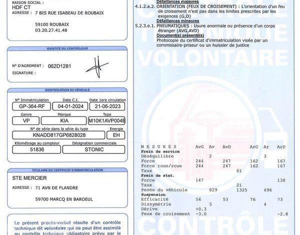 KIA STONIC GT LINE GRIS GP-364-RF