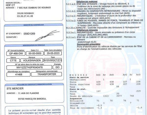 VOLKSWAGEN TRANSPORTER 6 VAN L1H1 2,0 T BLANC GP-468-DW