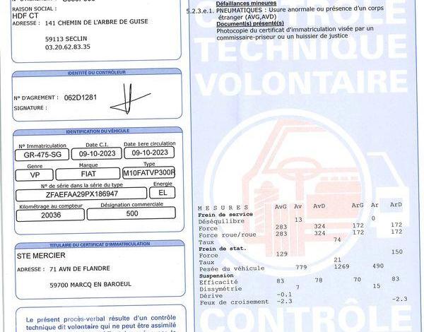 FIAT 500e 23kWh 95ch PACK CONFORT BVA BLANC GR-475-SG