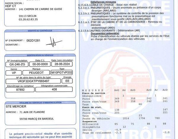 PEUGEOT 408 NOIR GX-246-ZG