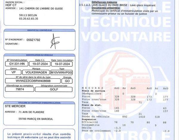 VOLKSWAGEN GOLF 8 GRIS GY-331-HN