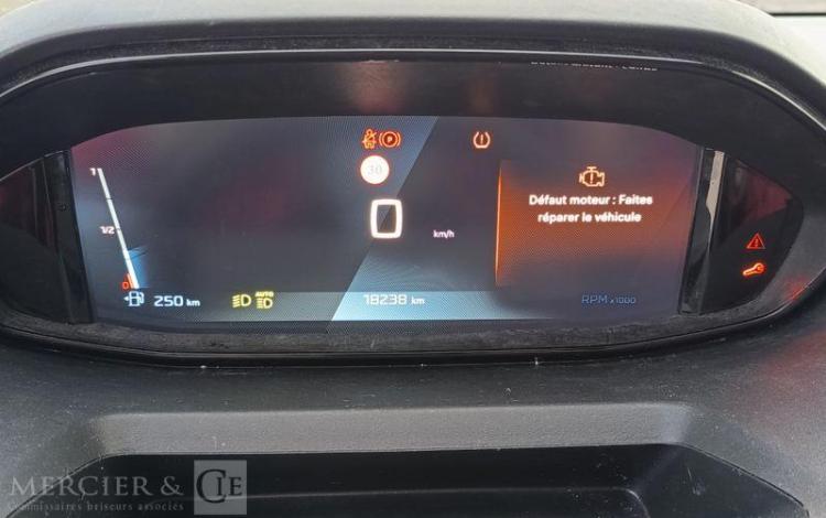 PEUGEOT PARTNER PHASE 2 L1 1.5 BLUEHDIi 16V 100 CV DIESEL – 18238 KMS – ANNEE 2024 BLANC GZ-593-AS