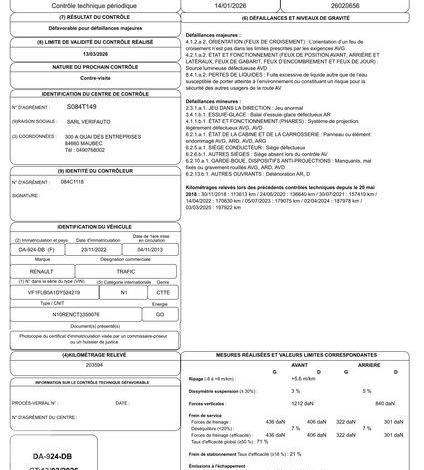 RENAULT TRAFIC DCI BLEU DA-924-DB