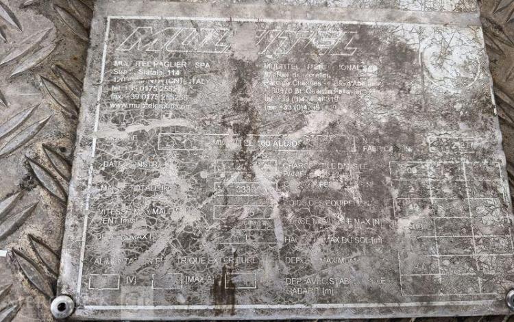 MULTITEL DAILY 35S11 AVEC NACELLE MULTITEL 160ALU 16M – DIESEL – 4074 HEURES – ANNEE 2014 BLANC DJ-606-SN