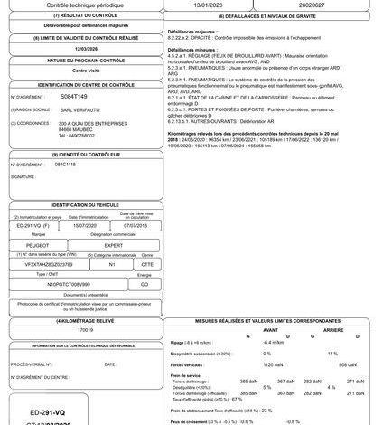 PEUGEOT EXPERT HDI BLEU ED-291-VQ